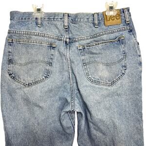 VINTAGE 90s Lee Jeans Relaxed Fit Light Wash Denim Jeans Mens Size 36x30 Fade